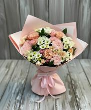 Букет цветов из:  Гвоздики, Розы и Хризантемы в Юркино