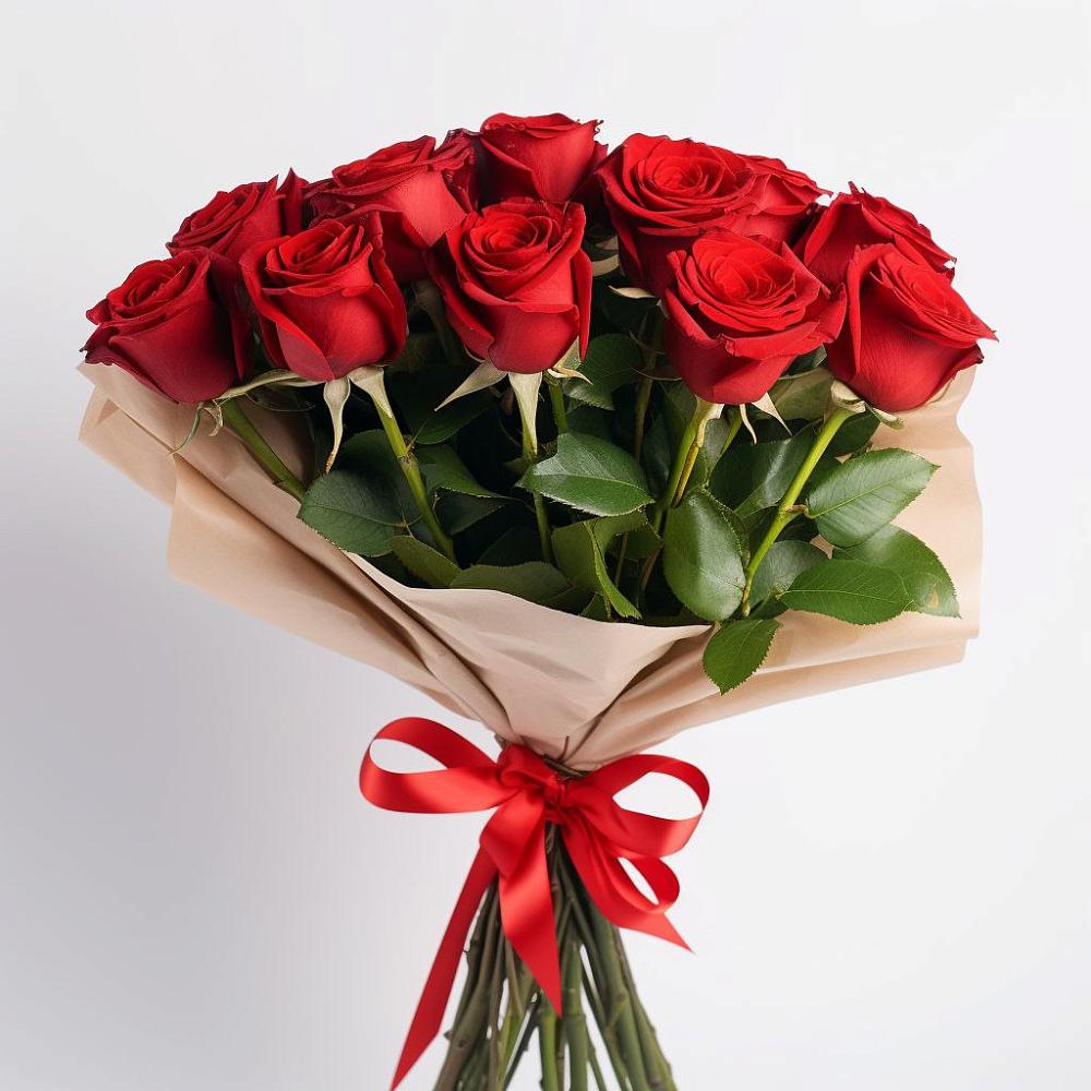 Букет 11 Красных роз Эдлесс Лав в Юркино