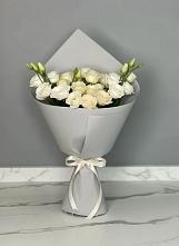 Букет цветов из:  Розы и Лизиантусы в Юркино